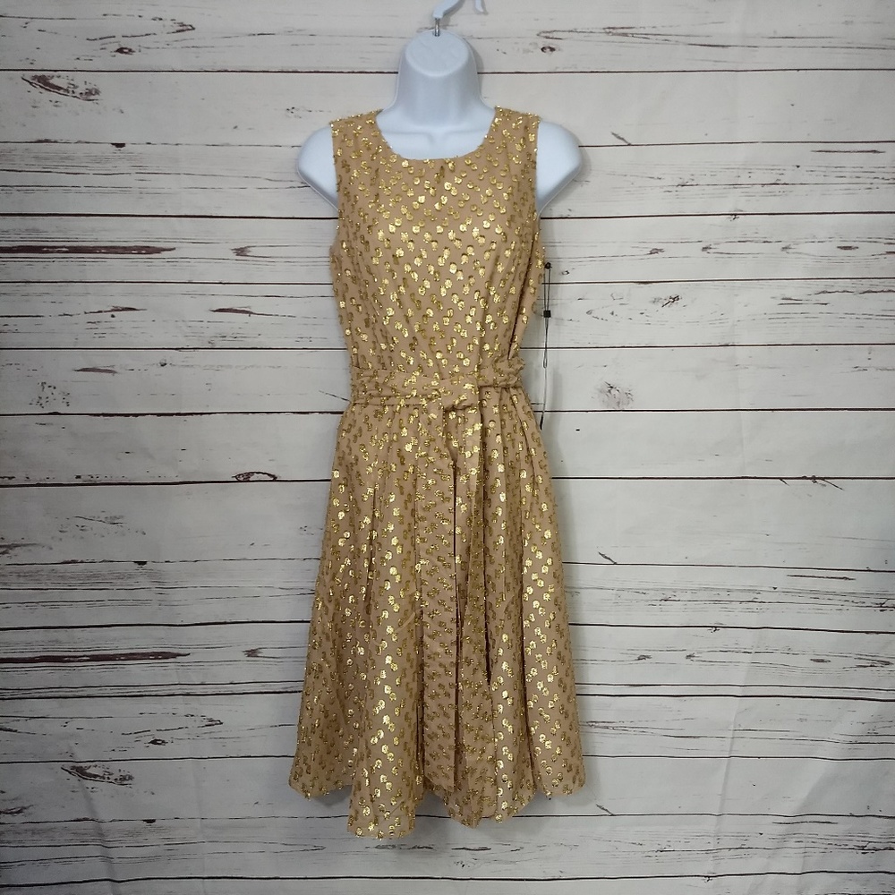 Tommy Hilfiger NWT ($139) A-Line Dot Shimmer Dress